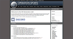 Desktop Screenshot of dynasties.operationsports.com